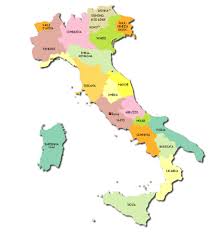 Italia. List of regions: