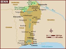 Benin map AFRICA - Country map