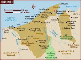 Brunei map ASIA - Country map