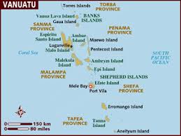 Vanuatu map OCEANIA - Country