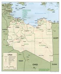 Libya (Political) - Map