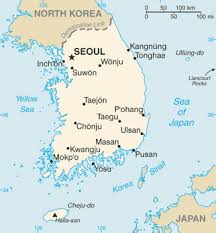 Map of South Korea