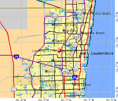 Lauderhill, FL map