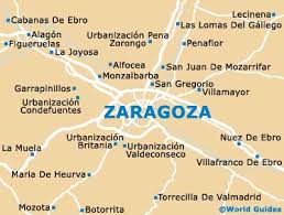 Zaragoza City Map, Street Map,