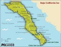 Map of Baja California Sur