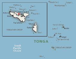 Map of Tonga