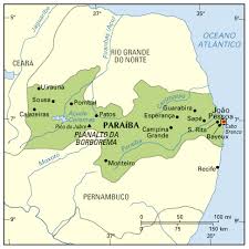 Mapa da Paraíba