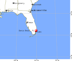 Dania Beach, Florida map