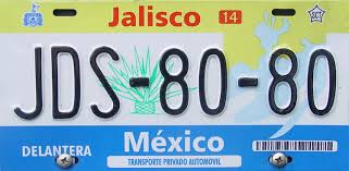 Placas Vehiculares de Jalisco