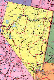 map of the state of Nevada