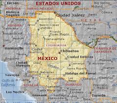 Chihuahua, Mexico Physical Map