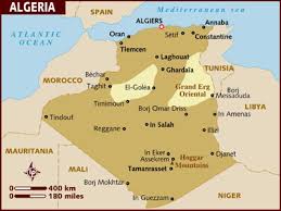Algeria map AFRICA - Country