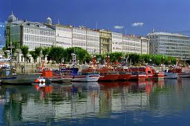 and Harbour of La Coruña