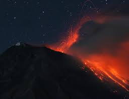 Volcano eruption in Ecuador