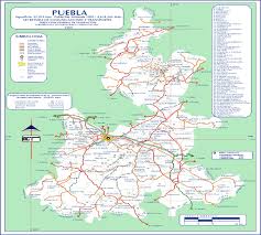Puebla State Map