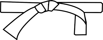 Ceinture blanche.