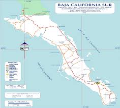 Baja California printable maps