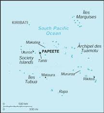 map of French Polynesia]