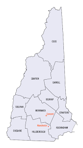 New Hampshire County Selection