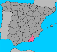 Almería is the eastern most