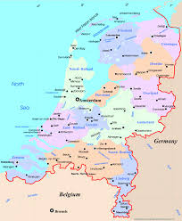 Mapa da Holanda