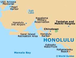 Honolulu City Map, Street Map,