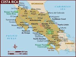 Map of Costa Rica