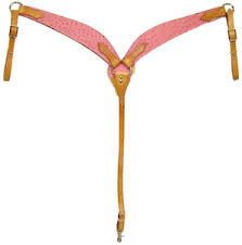 Ostrich Overlay Breast Collar