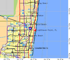 Lighthouse Point, FL map