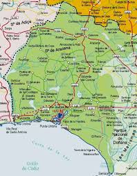 Map of Huelva.