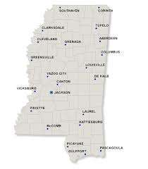 Click on a Mississippi county