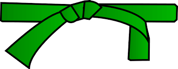Ceinture verte.