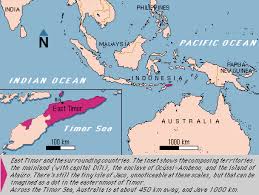 Maps showing East Timor in