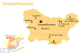 Map of Orense