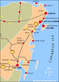 Quintana Roo Map