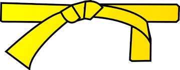 Ceinture jaune.