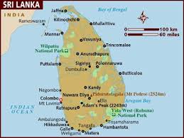 Map of Sri Lanka