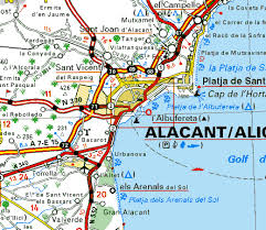 Map of Alicante
