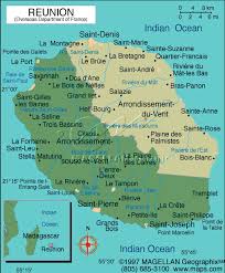 Map of Reunion Island