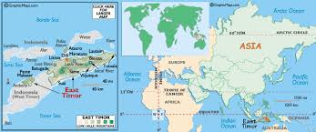 East Timor Map, Rivers and