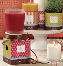of scented candles to