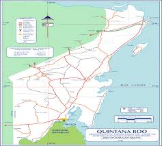 Mapa de rutas de Quintana Roo