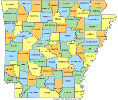 Arkansas County Map - AR