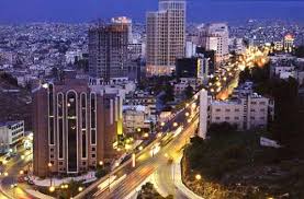 Ammán de noche, Jordania