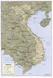 Relief Map of Vietnam,
