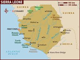 Sierra Leone map AFRICA