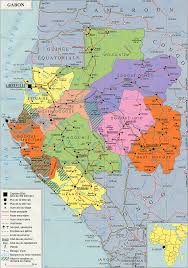 Large Map of Gabon by IZF