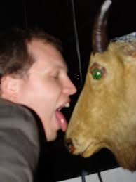 ... stuffed goat at the Charleston.