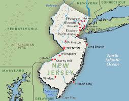 America, between New York