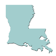 outline of louisiana